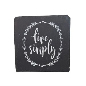 Live Simply Mini Slate Sign - 4"x4"